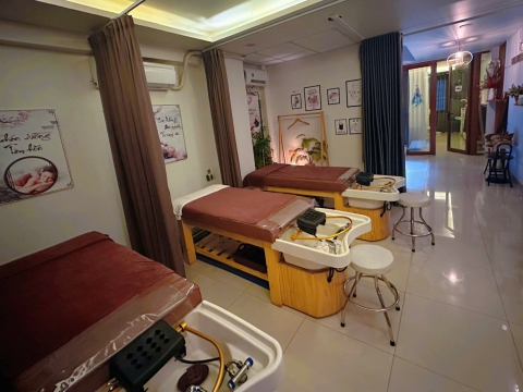 không gian gội đầu dưỡng sinh
